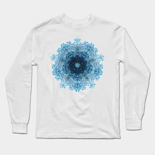 blue mandala Long Sleeve T-Shirt